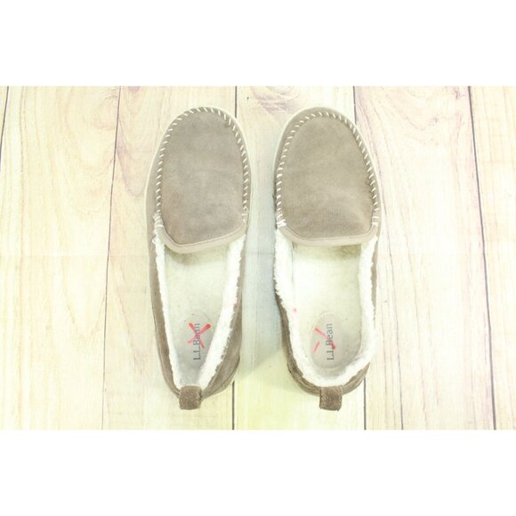LL Bean Mountain Slippers Moccasin Dark Cement Size 10 M - Picture 8 of 9